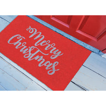 Load image into Gallery viewer, Liora Manne Natura Merry Christmas Outdoor Door Mat Red 1&#39;6&quot; x 2&#39;6&quot;