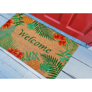 Liora Manne Natura Tropical Welcome Outdoor Mat Natural