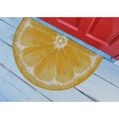 Liora Manne Natura Lemon Outdoor Door Mat Yellow 1'6