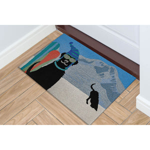 Liora Manne Frontporch Digging In The Snow Indoor Outdoor Area Rug Winter