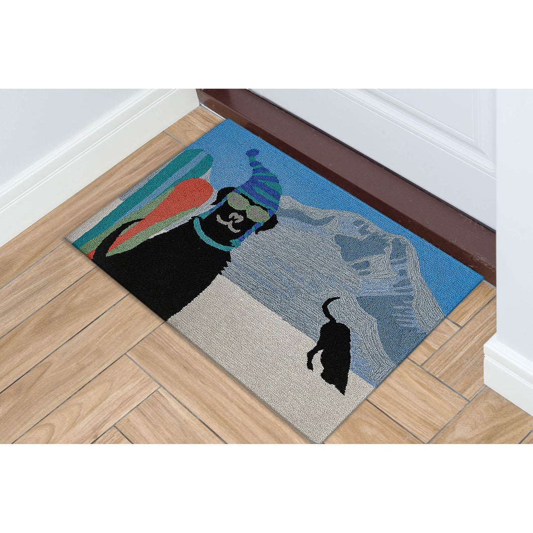 Liora Manne Frontporch Digging In The Snow Indoor Outdoor Area Rug Winter