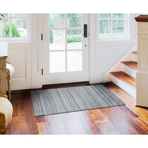 Liora Manne Dakota Stripe Indoor Outdoor Area Rug Blue