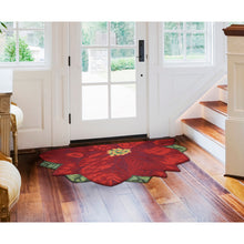 Load image into Gallery viewer, Liora Manne Frontporch Poinsettia Indoor Outdoor Area Rug Red