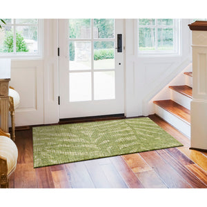 Liora Manne Savannah Olive Branches Indoor Area Rug Green