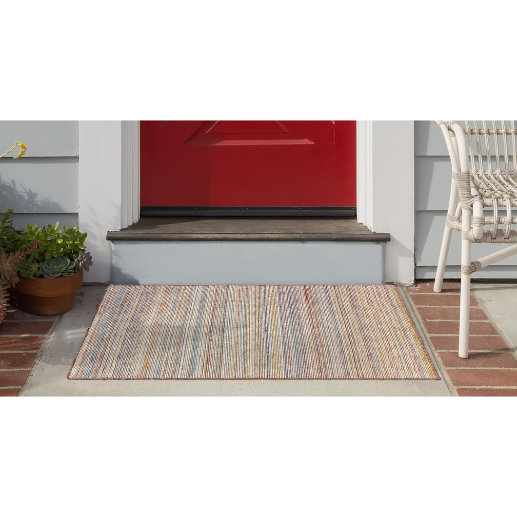 Liora Manne Dakota Stripe Indoor Outdoor Area Rug Sisal