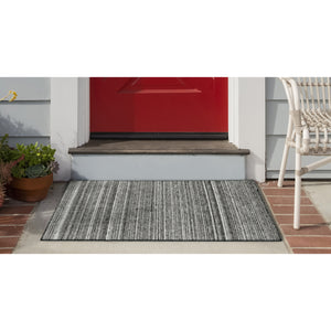 Liora Manne Dakota Stripe Indoor Outdoor Area Rug Grey