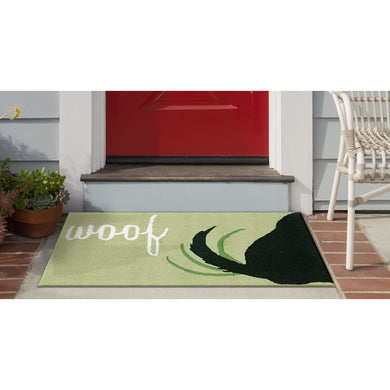 Liora Manne Frontporch Woof Indoor Outdoor Area Rug Green