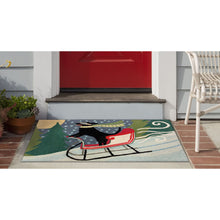 Load image into Gallery viewer, Liora Manne Frontporch Sledding Dog Indoor Outdoor Area Rug Multi