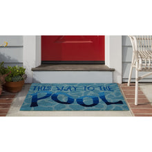 Load image into Gallery viewer, Liora Manne Frontporch This Way To The Pool Indoor Outdoor Area Rug Water