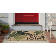 Load image into Gallery viewer, Liora Manne Frontporch Welcome To Our Joint Indoor Outdoor Area Rug Natural