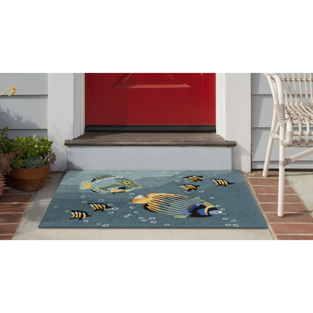 Liora Manne Frontporch Aquarium Indoor Outdoor Area Rug Ocean