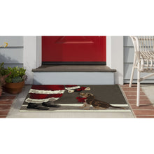 Load image into Gallery viewer, Liora Manne Frontporch Good Dog Indoor Outdoor Area Rug Grey