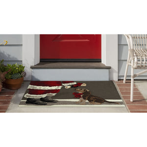 Liora Manne Frontporch Good Dog Indoor Outdoor Area Rug Grey