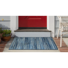 Load image into Gallery viewer, Liora Manne Marina Stripes Indoor Outdoor Area Rug China Blue