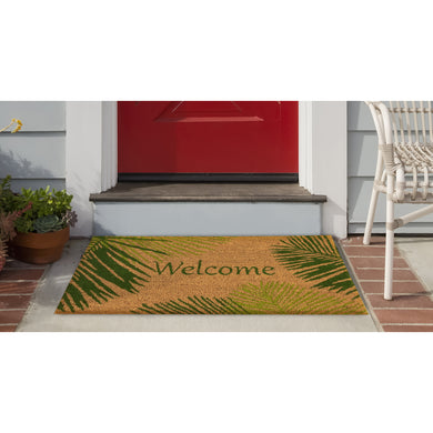 Liora Manne Natura Palm Border Outdoor Door Mat Green