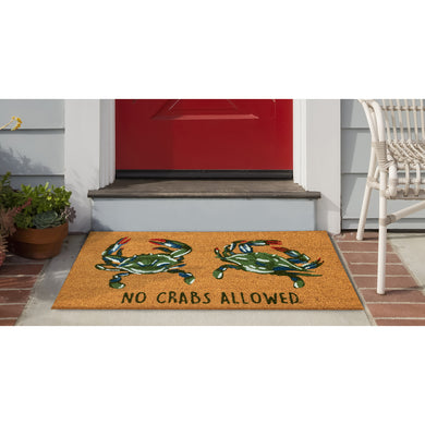 Liora Manne Natura No Crabs Allowed Outdoor Door Mat Natural