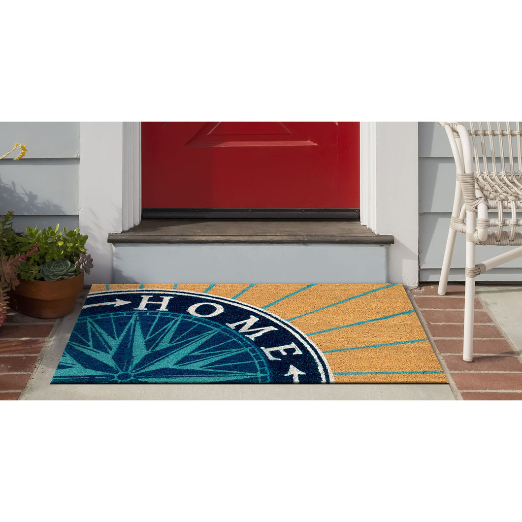 Liora Manne Natura Compass Outdoor Door Mat Natural