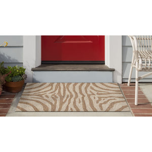 Liora Manne Ravella Zebra Indoor Outdoor Area Rug Brown