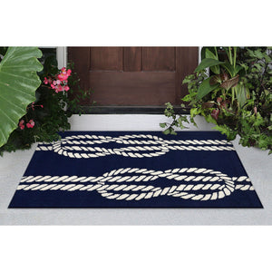 Liora Manne Capri Ropes Indoor Outdoor Area Rug Navy