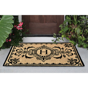 Liora Manne Dwell Vine Outdoor Mat Black H