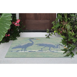 Liora Manne Frontporch Blue Heron Indoor Outdoor Area Rug Lake