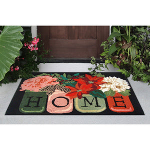 Liora Manne Frontporch Holiday Home Indoor Outdoor Area Rug Black