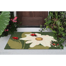 Load image into Gallery viewer, Liora Manne Frontporch Ladybugs Indoor Outdoor Area Rug Green