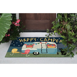 Liora Manne Frontporch Happy Camper Indoor Outdoor Area Rug Night