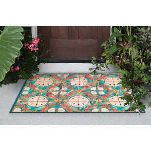 Liora Manne Illusions Shell Tile Indoor Outdoor Mat Ocean