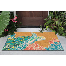 Load image into Gallery viewer, Liora Manne Natura Seaturtle Outdoor Door Mat Neutral