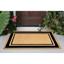 Load image into Gallery viewer, Liora Manne Natura Double Border Outdoor Mat Black