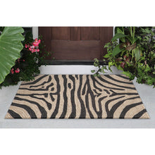 Load image into Gallery viewer, Liora Manne Ravella Zebra Indoor Outdoor Area Rug Black