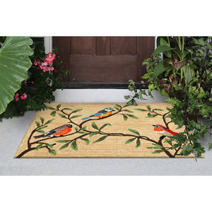 Liora Manne Ravella Birds On Branches Indoor Outdoor Area Rug Natural