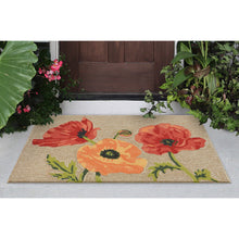 Load image into Gallery viewer, Liora Manne Ravella Icelandic Poppies Indoor Outdoor Area Rug Neutral