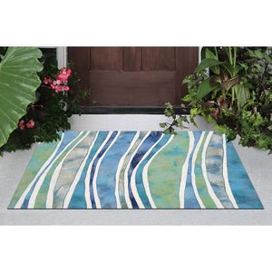 Liora Manne Visions III Wave Indoor Outdoor Area Rug Ocean