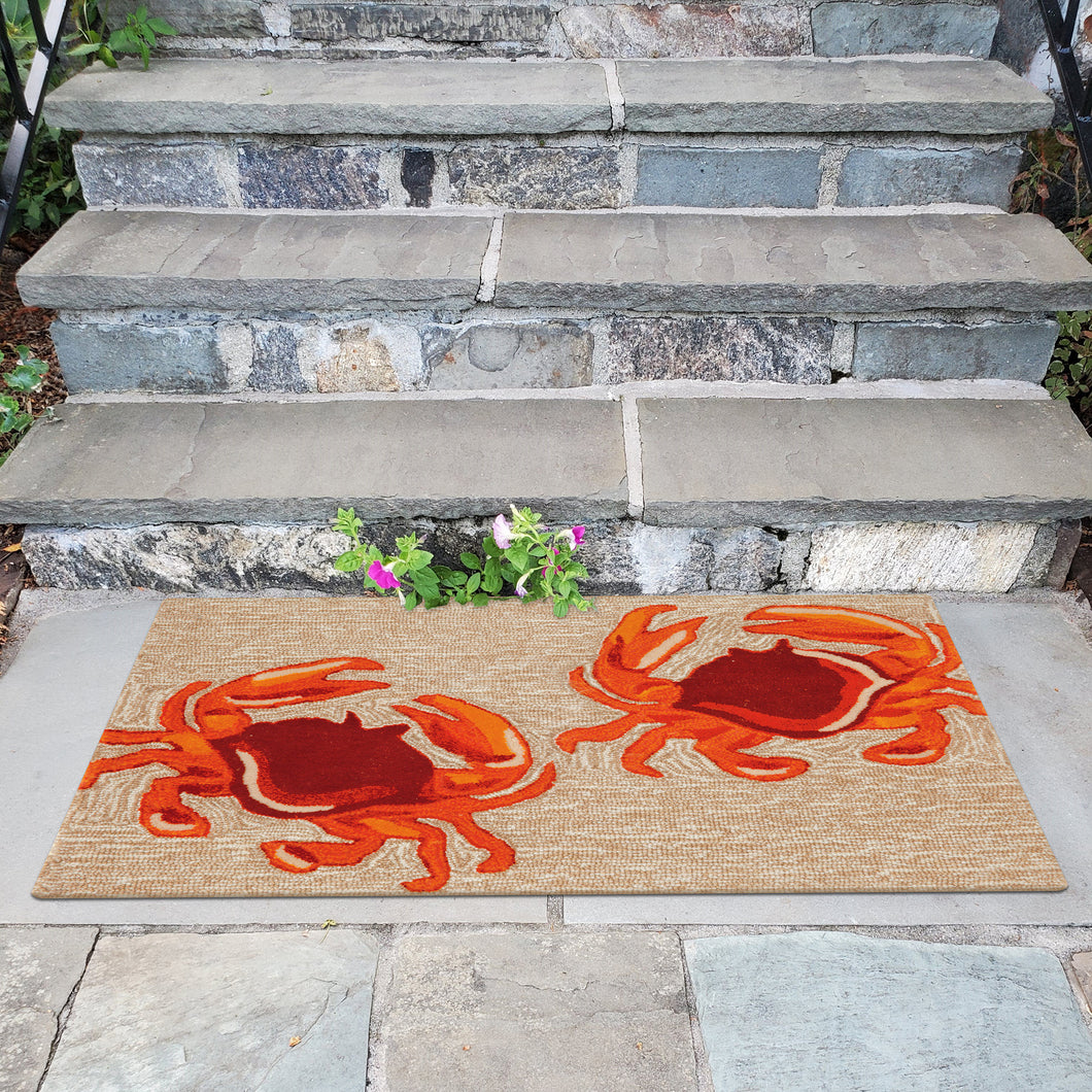 Liora Manne Frontporch Crabs Indoor Outdoor Area Rug Natural