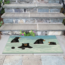 Load image into Gallery viewer, Liora Manne Frontporch Bathing Bears Indoor Outdoor Area Rug Water