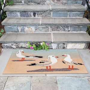 Liora Manne Frontporch Gulls Indoor Outdoor Area Rug Sand