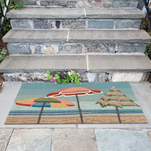 Load image into Gallery viewer, Liora Manne Frontporch Beach Umbrellas Indoor Outdoor Area Rug Aqua