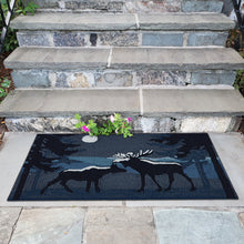 Load image into Gallery viewer, Liora Manne Frontporch Moonlit Moose Indoor Outdoor Area Rug Night