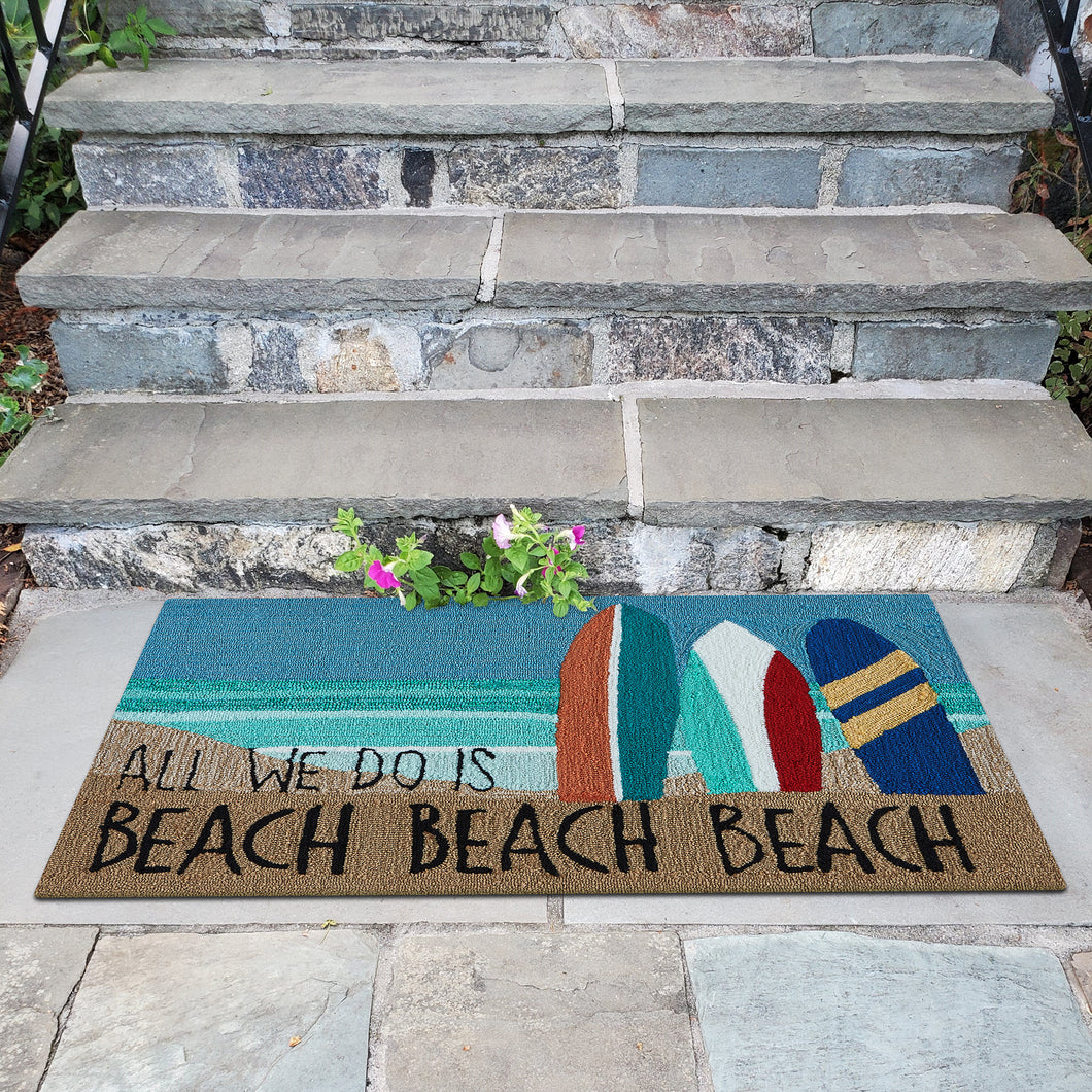 Liora Manne Frontporch Beach Beach Indoor Outdoor Area Rug Ocean