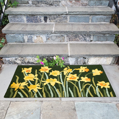 Liora Manne Frontporch Daffodil Indoor Outdoor Area Rug Green