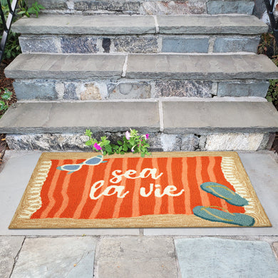 Liora Manne Frontporch Sea La Vie Indoor Outdoor Area Rug Natural