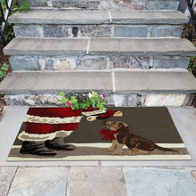 Load image into Gallery viewer, Liora Manne Frontporch Good Dog Indoor Outdoor Area Rug Grey