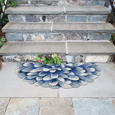 Liora Manne Frontporch Mum Indoor Outdoor Rug Blue