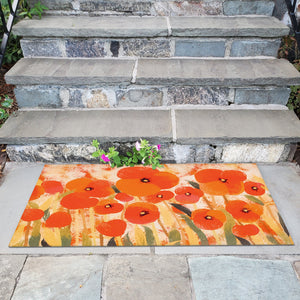 Liora Manne Illusions Poppies Indoor Outdoor Mat Red