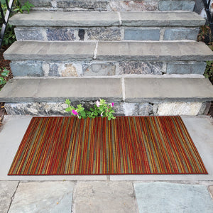 Liora Manne Marina Stripes Indoor Outdoor Area Rug Saffron