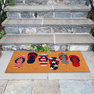 Liora Manne Natura Freedom Flops Outdoor Door Mat Natural