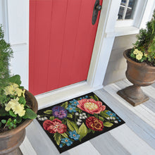 Load image into Gallery viewer, Liora Manne Esencia Secret Garden Indoor Outdoor Mat Black
