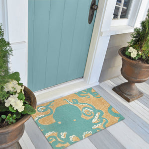 Liora Manne Frontporch Octopus Indoor Outdoor Area Rug Aqua